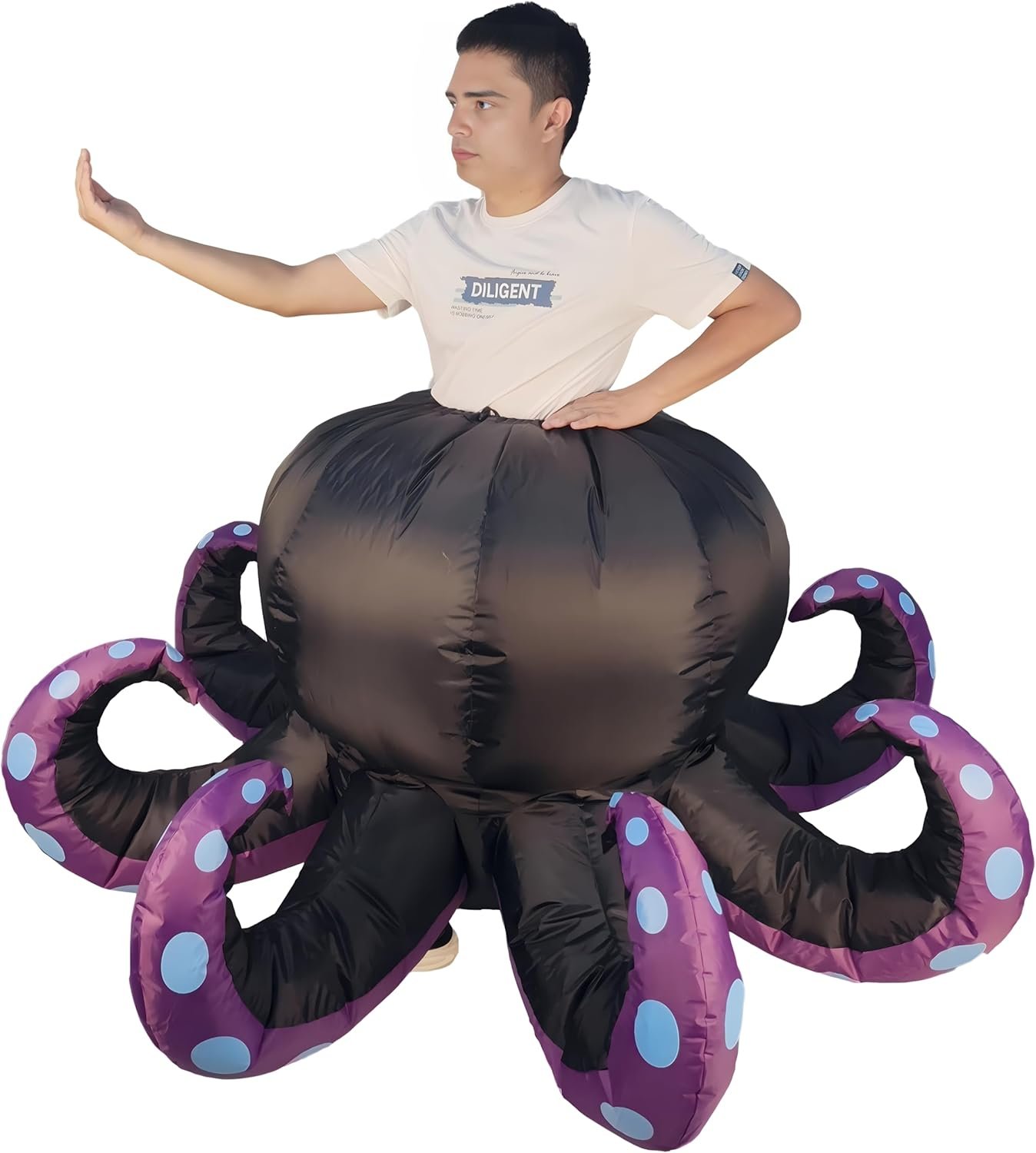 Inflatable Octopus Costume - Funny Blow Up Costume for Halloween, Birthday - Image 2