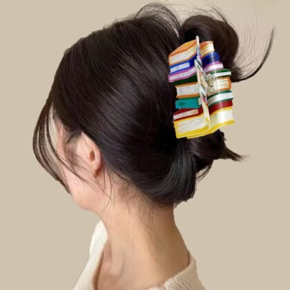 OHOME Back to School Supplies Accessories Decorations Book Hair Clips Claw Clip Teacher Must Haves Stuff Gifts for Students Decor Teacher Essentials in Classroom/Office - Teacher Outfits for Women