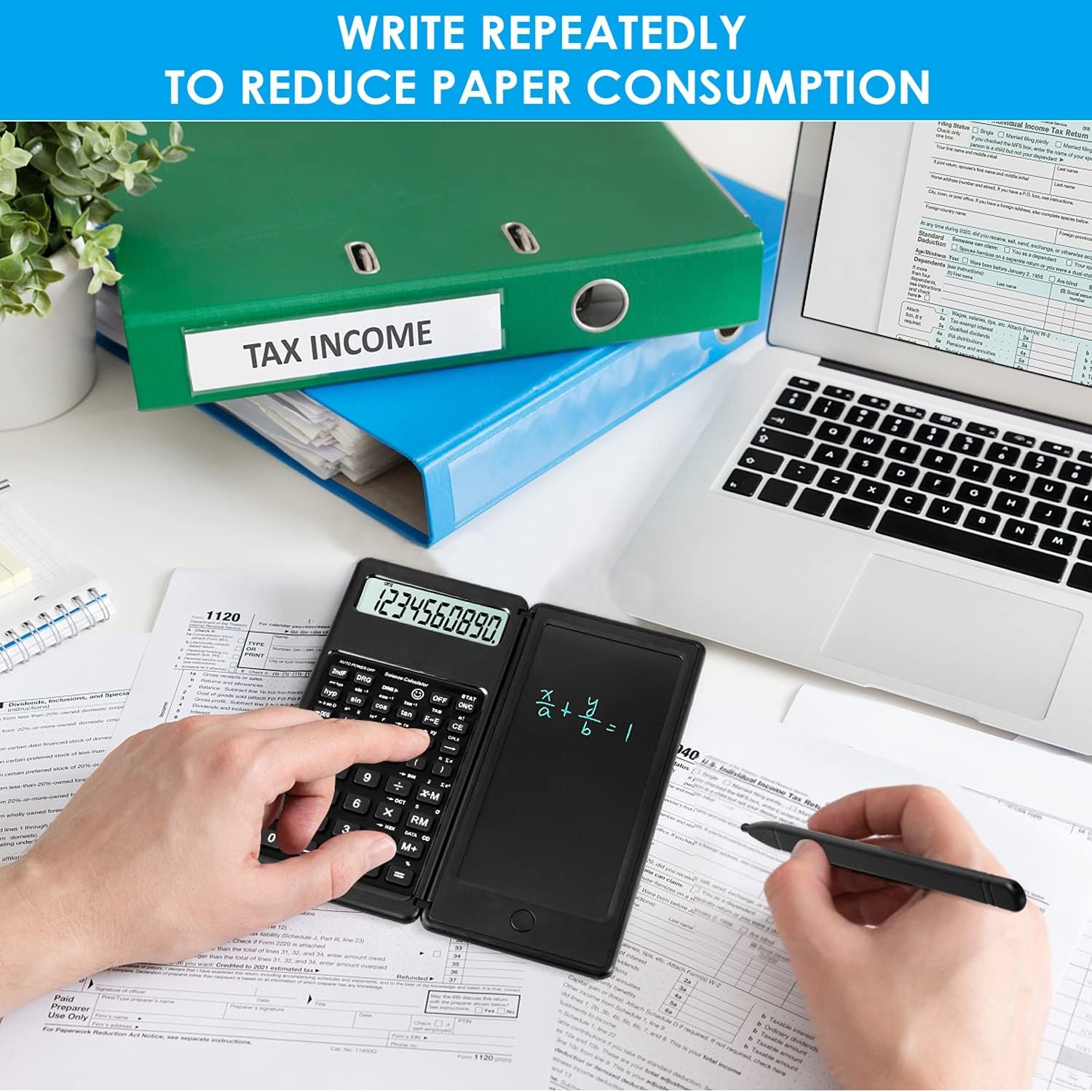 Scientific Calculators for Students, 10-Digit Large Screen, Math Calculator with Notepad, Classroom Must Haves for Middle High School Supplies & College (Black) - Image 7