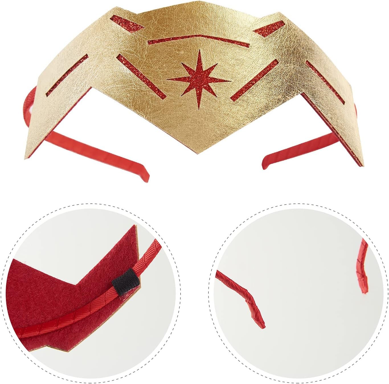 Girls Costume Tiara Headband Superhero Woman Halloween Dress Up Accessories - Image 2