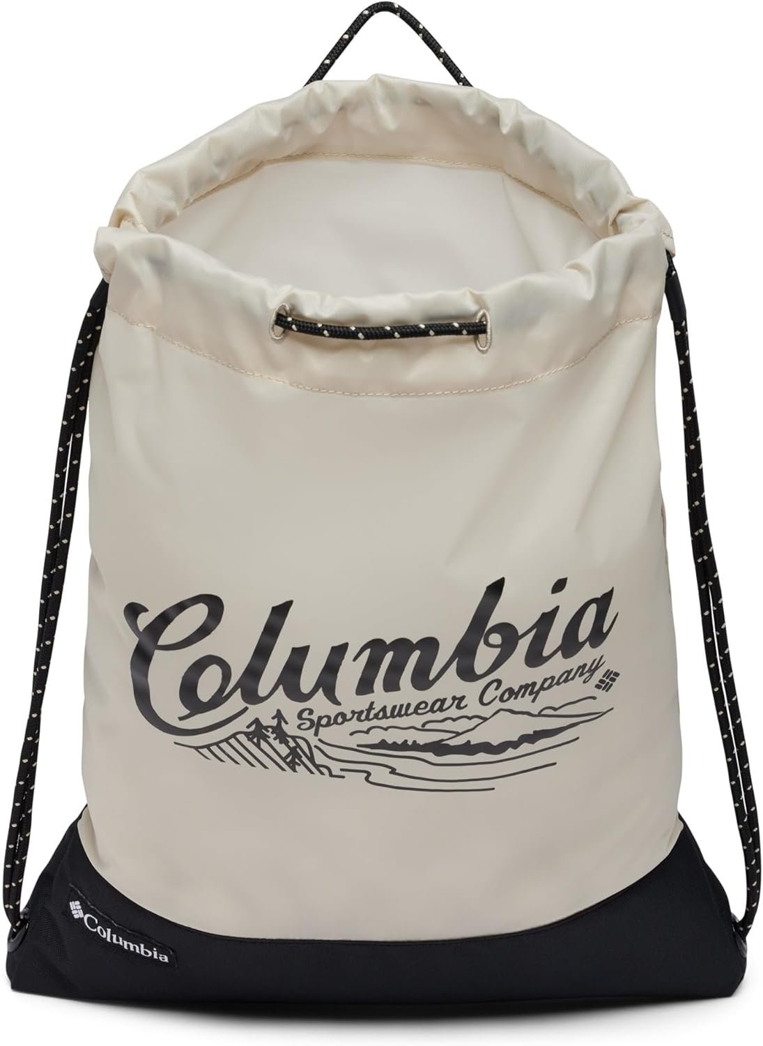 Columbia Unisex Zigzag Drawstring Pack, Dark Stone/Black, One Size - Image 3