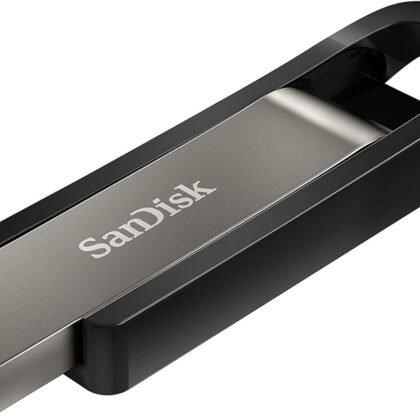 SanDisk 64GB Extreme Go USB 3.2 Type-A Flash Drive - SDCZ810-064G-G46, Metallic Bronze/Gloss Black