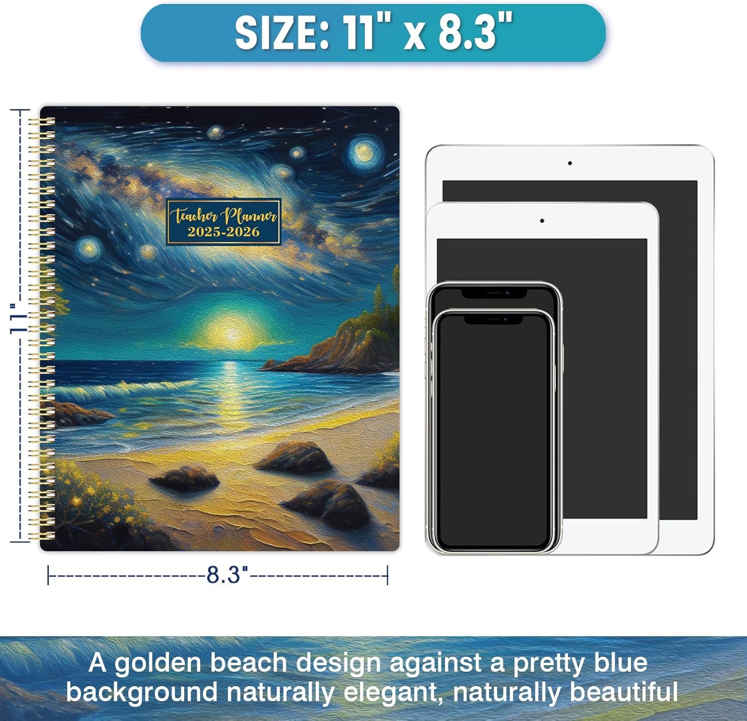 Teacher Planner 2025-2026 - Teacher Lesson Planner 2025-2026, 9" x 11", Jul.2025 - Jun.2026, Weekly & Monthly Lesson Plan Book for Teachers with Back pocket, Colorful Tabs - Image 7