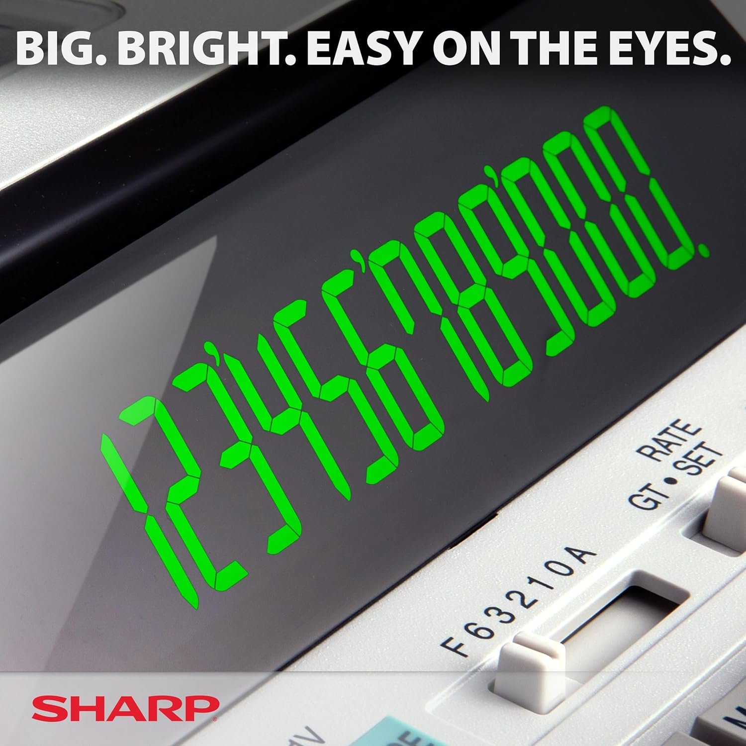 Sharp EL-1801V Ink Printing Calculator, 12-Digit LCD, AC Powered, Off-White, Ideal for Business & Office Use, Easy-to-Read Display & Durable Design - Image 4