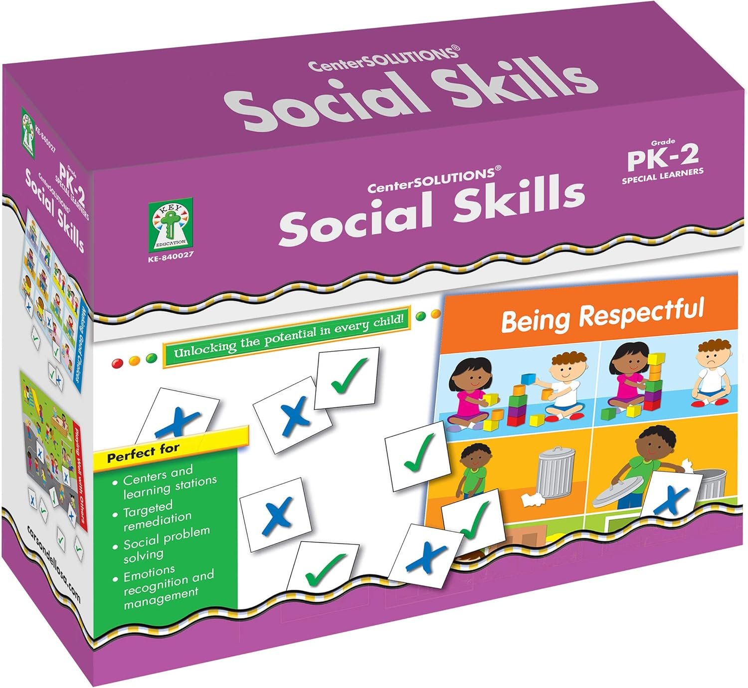 Key Education Social Skills Activities for Kids, 15 File Folder Games With Social Emotional Learning Activities, Emotional Regulation Tools for kids Preschool to Grade 2