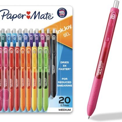 Paper Mate InkJoy Pens Gel Pens Medium Point (0.7mm) Assorted 20 Count