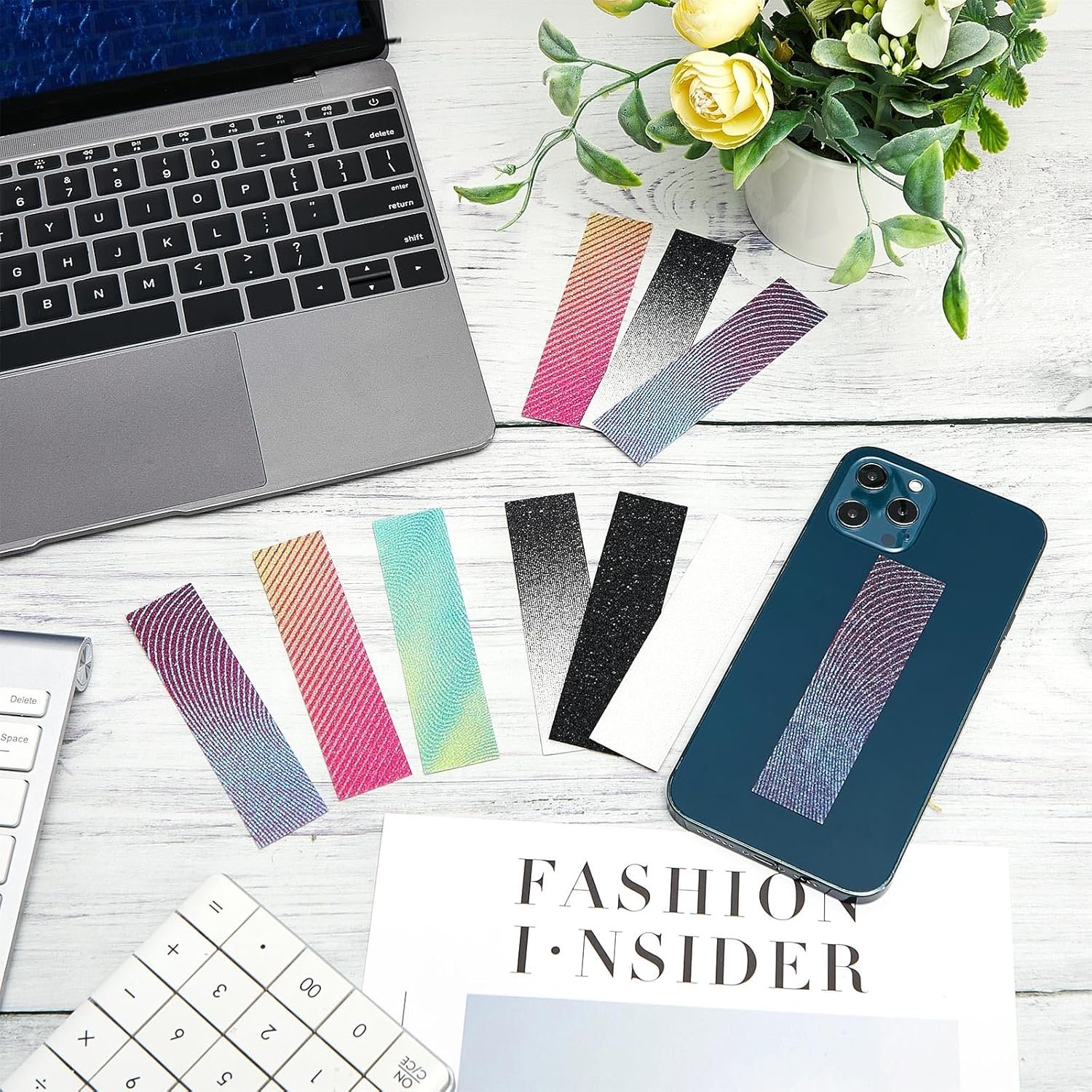 36 Pcs Anxiety Sensory Stickers Mental Health Stickers Fidget Textured Strips Toys Adhesive Tactile Calm Relief Items for Adults Desk School Counselor Classroom(Gradient Style) - Image 7