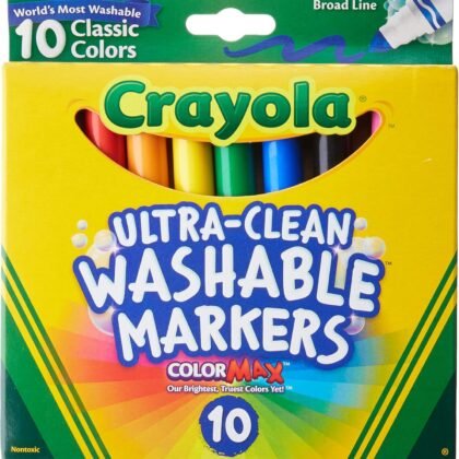 Crayola Ultraclean Broadline Classic Washable Markers (2-Pack)
