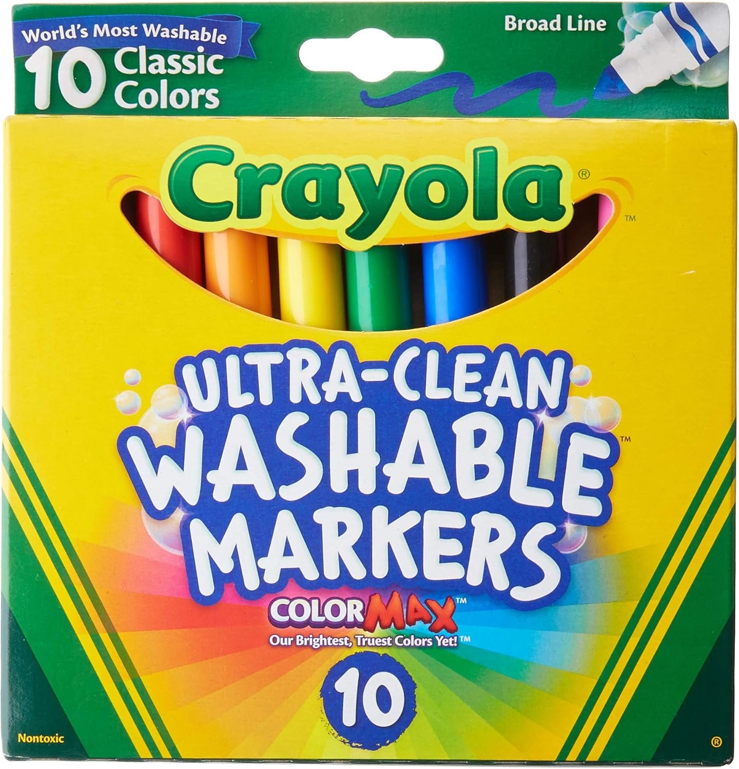 Crayola Ultraclean Broadline Classic Washable Markers (2-Pack)