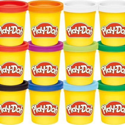 Play-Doh Jewel Colors Bulk 12-Pack of 4-Ounce Cans, Party Favors, Back to School Gifts, Prizes, & Party Favors, Kids Arts & Crafts, Preschool Toys, Ages 2+ (Amazon Exclusive)