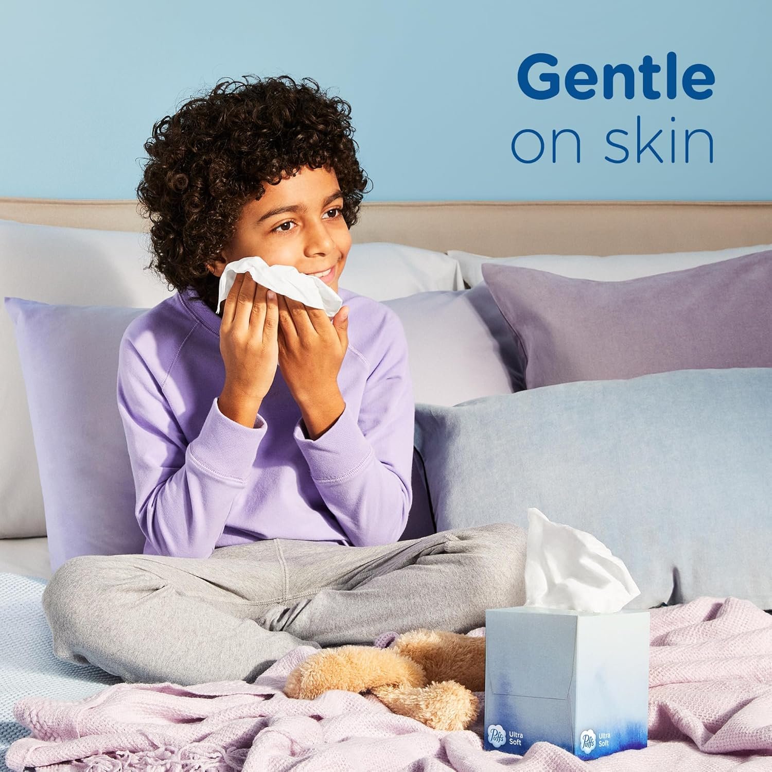 Puffs Ultra Soft Non-Lotion Tissues, 10 Cubes, 56 Tissues Per Box - Image 3