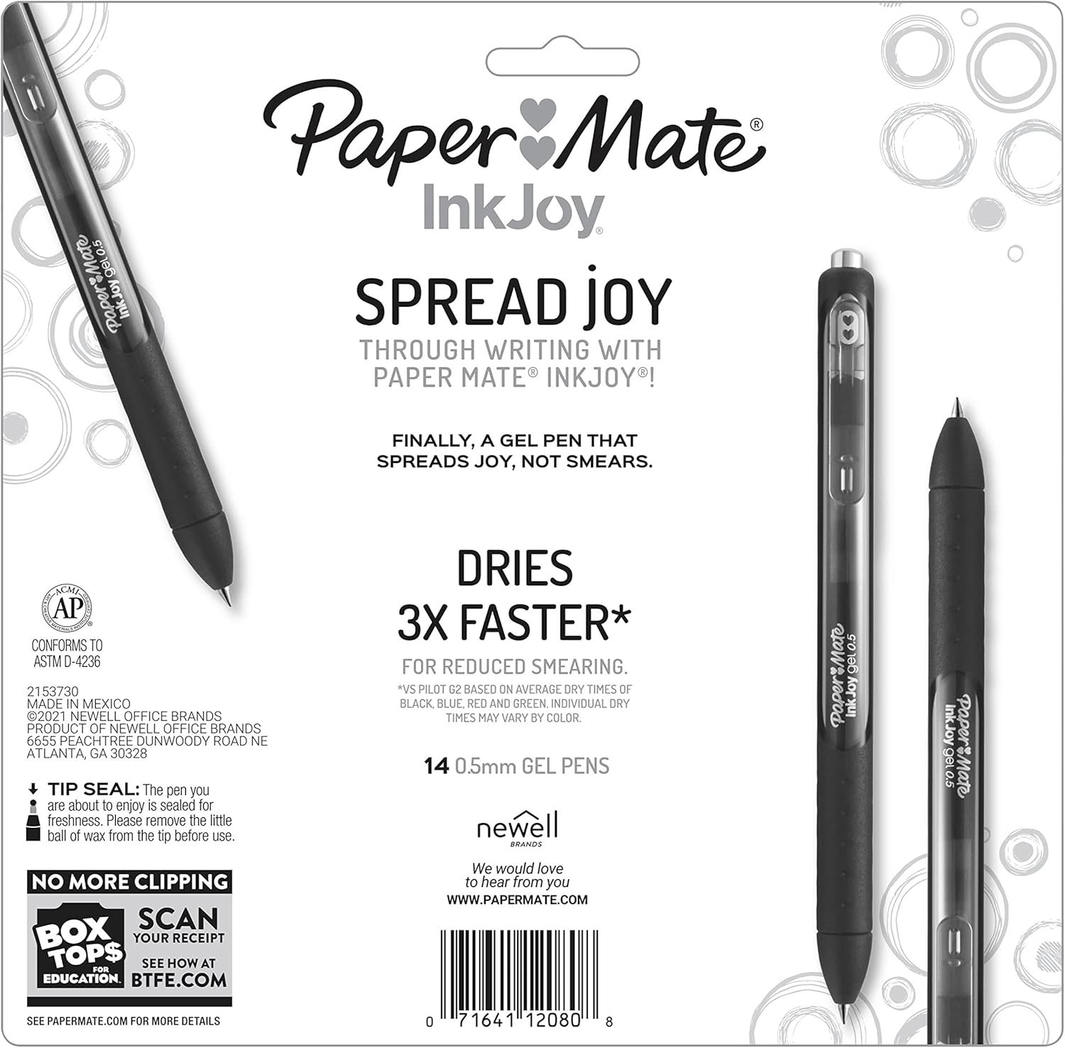 Paper Mate InkJoy Pens, Gel Pens, Fine Point (0.5 mm), Assorted, 14 Count - Back to School, Teacher Supplies, Writing, Journaling - Image 7