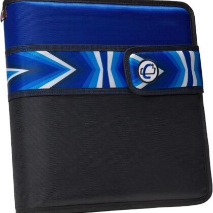 Case-it Open Tab Closure 2" Binder with Tab File, Blue Prism, S-817-NEOBLPR