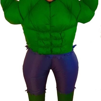 Mr Puffy's Inflatable Hulk Adult Fancy Dress Costume