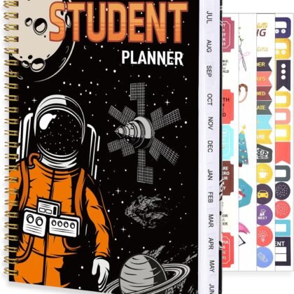 Student Planner 2025-2026, 6.5"x8.5" Weekly & Monthly Academic Planners July 2025 - June 2026 School Year Planner 2025-2026 with Tabs and Stickers