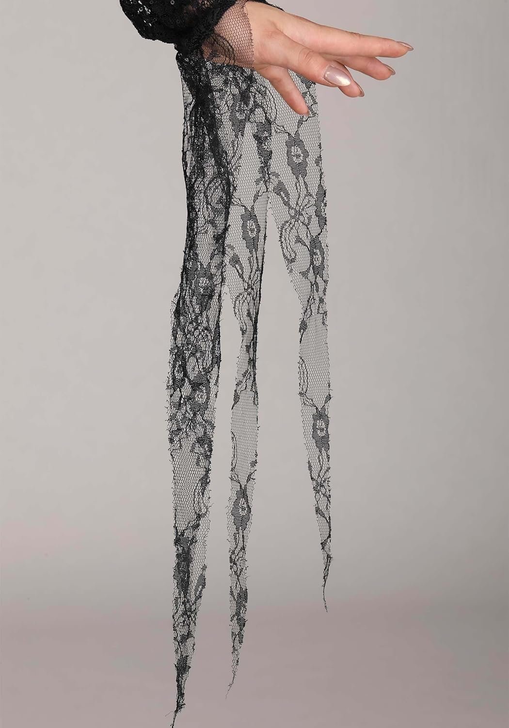 Dreamgirl Adult Womens Morticia Costume, Frightfully Beautiful Halloween Costume - Image 6