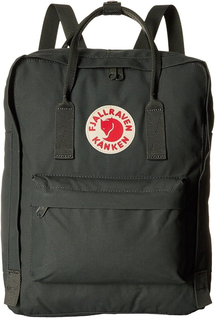 Fjällräven Kånken Unisex Travel Backpack - Side Slip Pocket - Adjustable Shoulder Straps - Dual Top Handles Forest Green One Size One Size