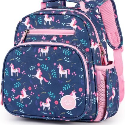 mibasies Toddler Backpack for Girls 2-4: Preschool Kindergarten Backpack - Cute Kids Backpacks for Girls - Unicorn