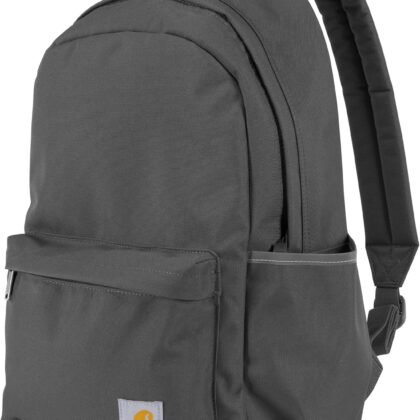 Carhartt 21L Classic Laptop Backpack, Water-Resistant Pack W/ 15" Laptop Sleeve and Organizational Compartments, PFAS Free, Gravel