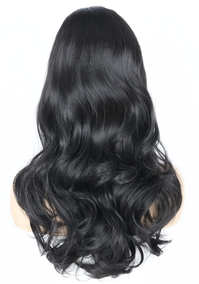 Topcosplay Women Wigs Black Beehive Wigs Bouffant Wig Long Wavy Halloween 60s 70s Costume Party Wig - Image 5