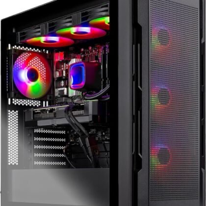 Skytech Gaming Rampage Desktop PC, Ryzen 7 9700X 3.8 GHz (5.5GHz), NVIDIA RTX 5070 Ti 16GB, 1TB Gen4 NVMe SSD, 32GB DDR5 RAM 5600 RGB, 850W Gold ATX 3 PSU, 360mm ARGB AIO, Wi-Fi, Win 11
