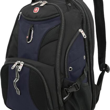 SwissGear 1900 Scansmart TSA 17 Laptop Backpack, Blue/Black, 19-Inch
