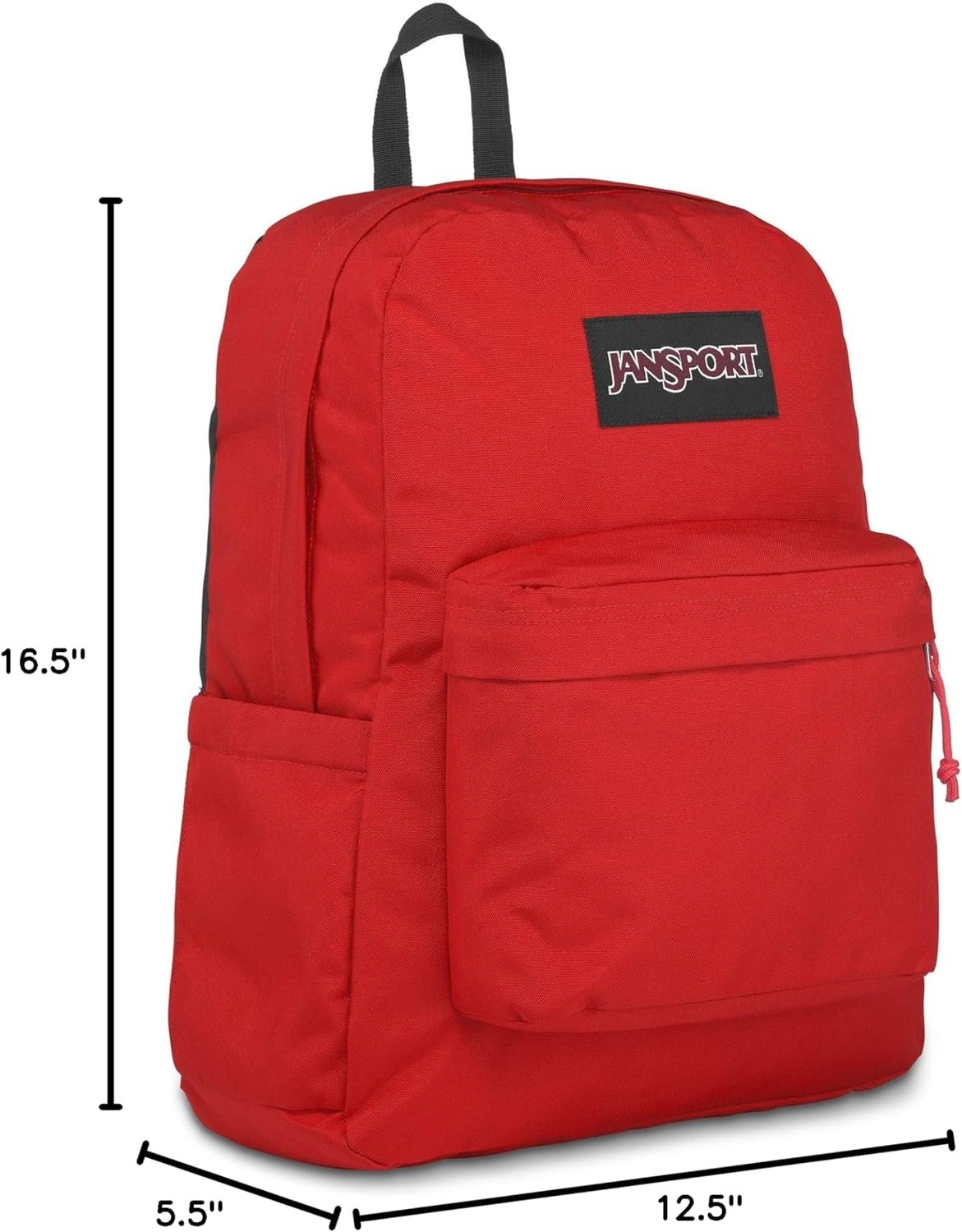 JanSport SuperBreak Plus Backpack with Padded 15-inch Laptop Sleeve and Integrated Bottle Pocket - Spacious and Durable Daypack for Work and Travel - Red Tape - Image 4