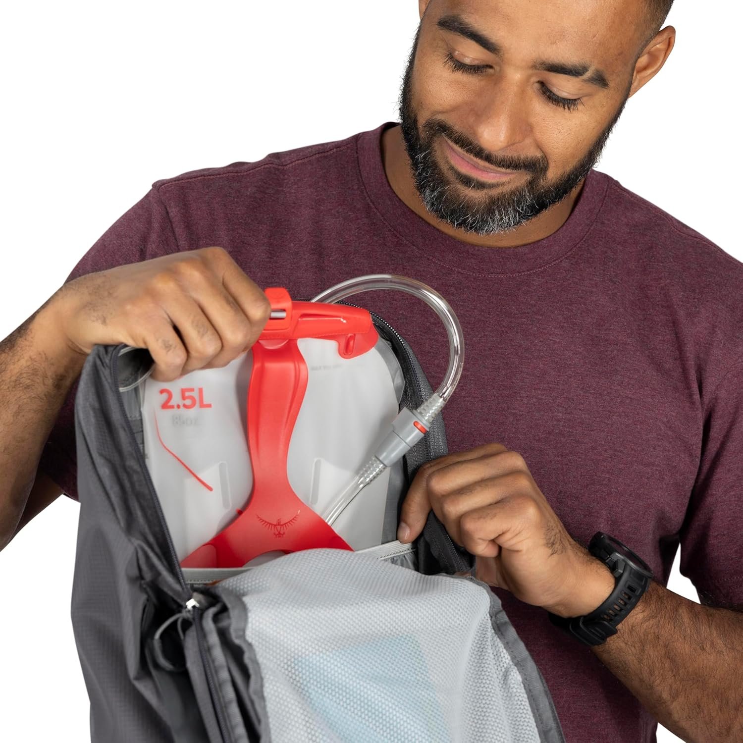 Osprey Talon 26L Men's Lightweight Hiking Backpack with Hipbelt, Phantom Grey/Dark Charcoal - Image 10