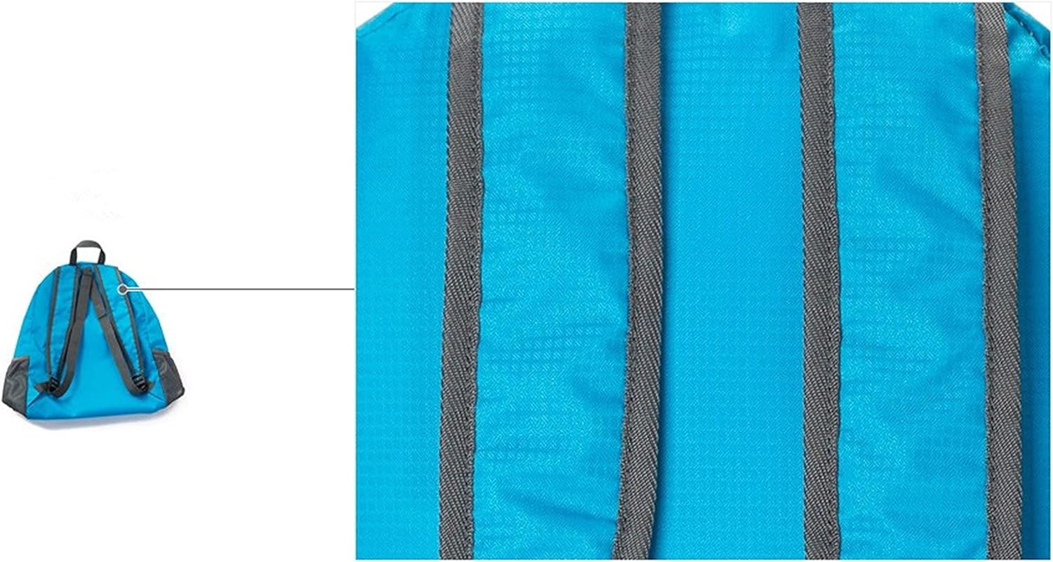 Backpack Packable Foldable Ultra Lightweight Water Resistant Durable Camping Travel Hiking Daypack for Men Women (Black) - Image 8