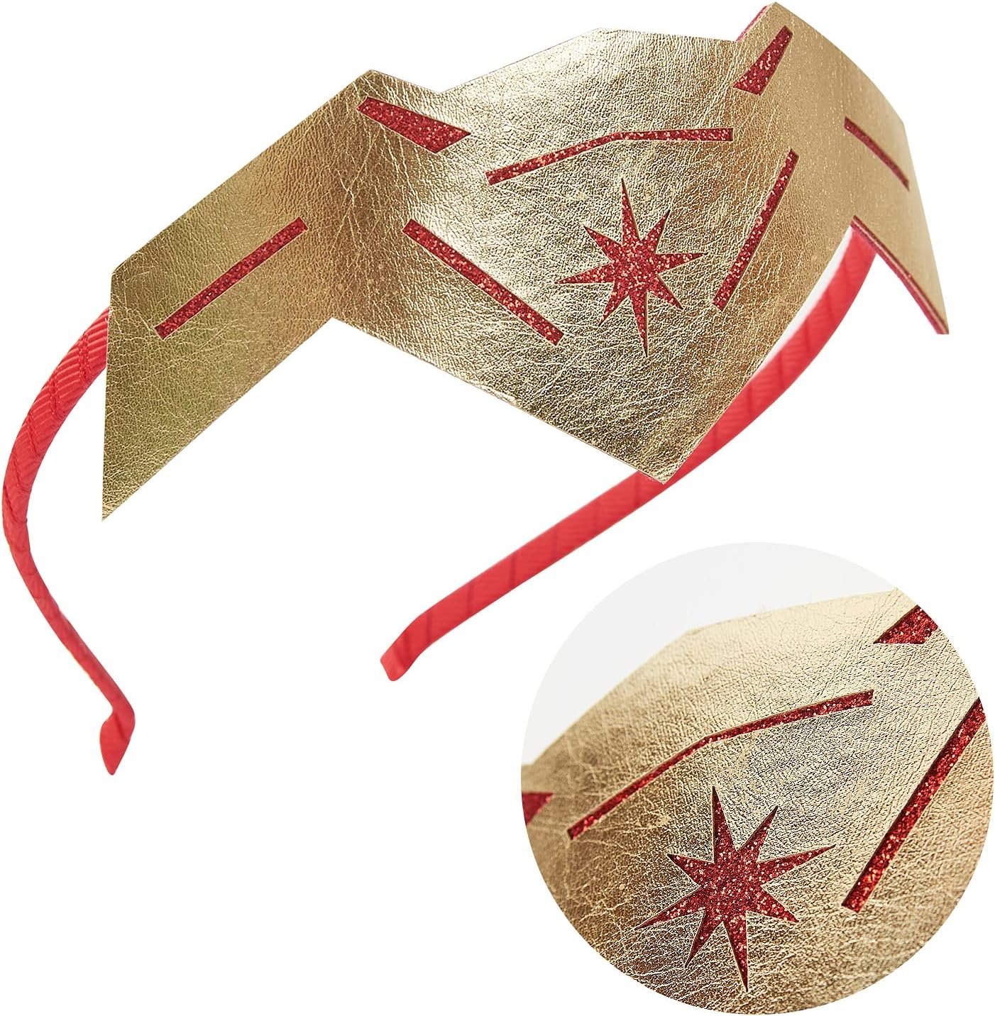 Girls Costume Tiara Headband Superhero Woman Halloween Dress Up Accessories - Image 3