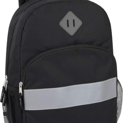 Trail maker Kids Reflective Backpack for School, Colorful Backpack with Reflector Strips, Side Pocket, Padded Straps