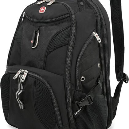 SwissGear 1900 Scansmart TSA 17 Laptop Backpack, Black, 19-Inch