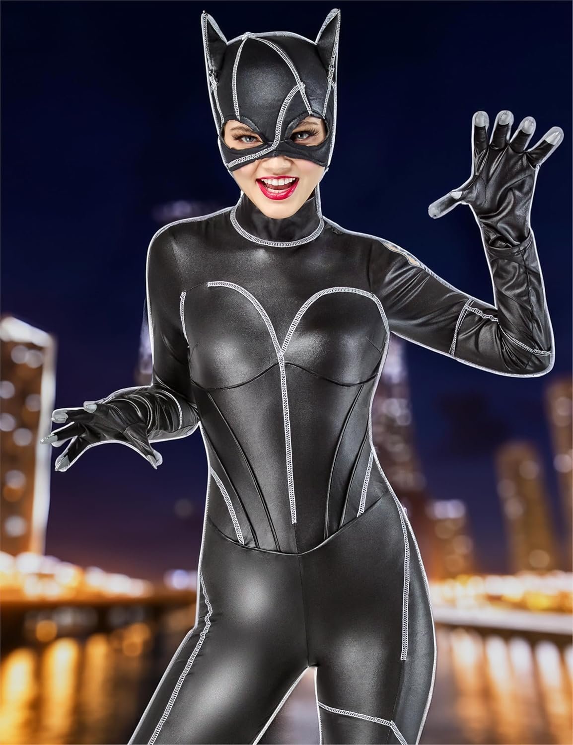 Rubie's Deluxe Adult Catwoman Costume - Image 7