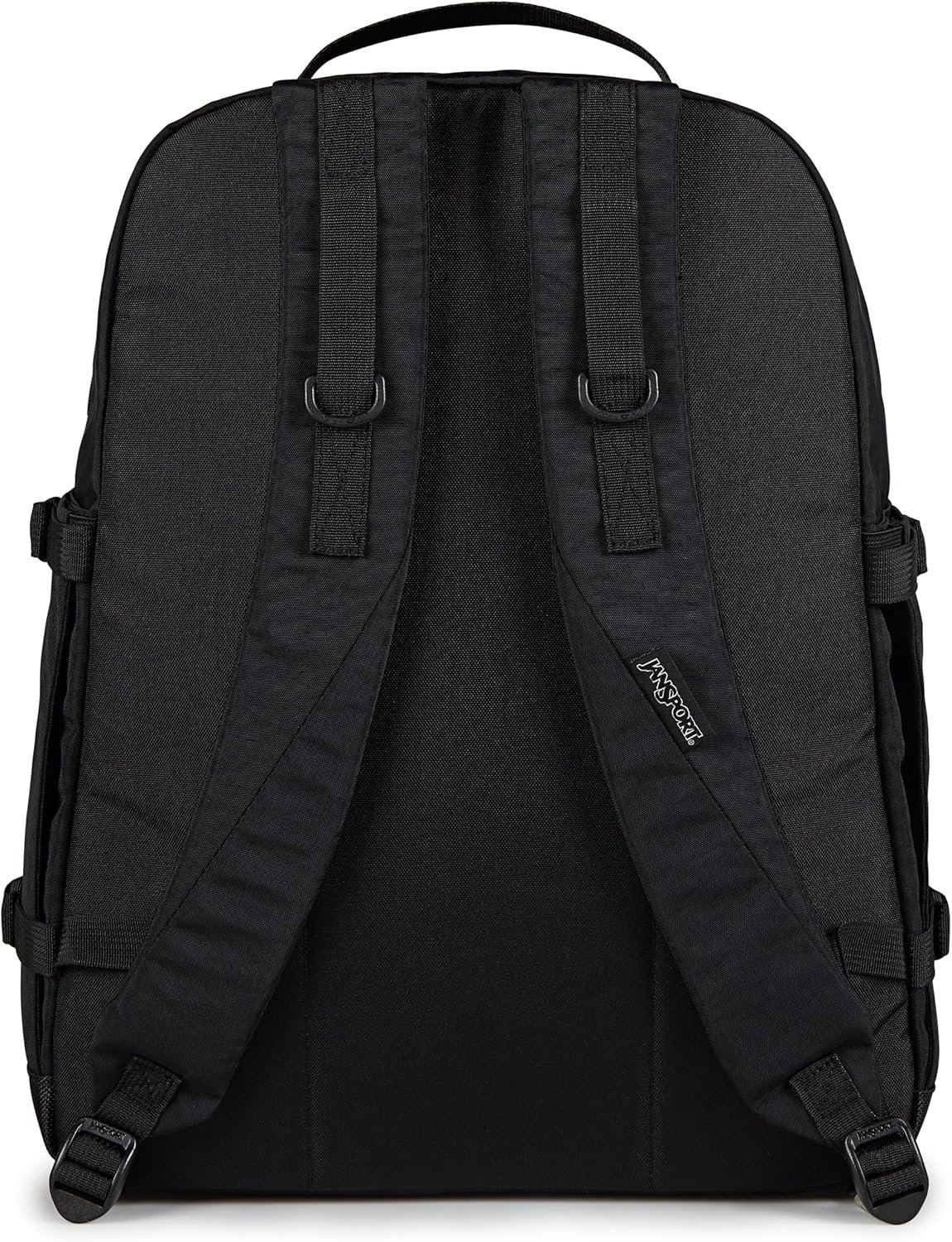 JanSport Small Seattle Pack – Compact Backpack with Main Compartment, Dual Water Bottle Pockets, and Padded Sleeve for 15-Inch Laptop, Black - Image 3