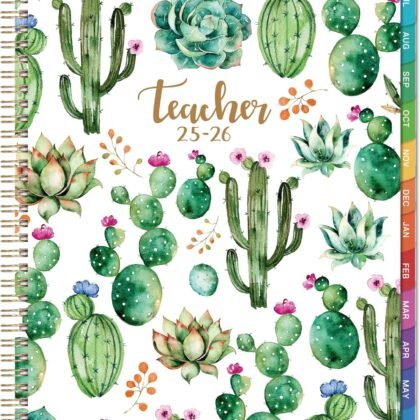 2025-2026 Teacher Planner - Lesson Planner 2025-2026 from Jul 2025 - Jun 2026, 8.5'' x 11'', Lesson Plan Book, Weekly & Monthly Calendarr with Quotes