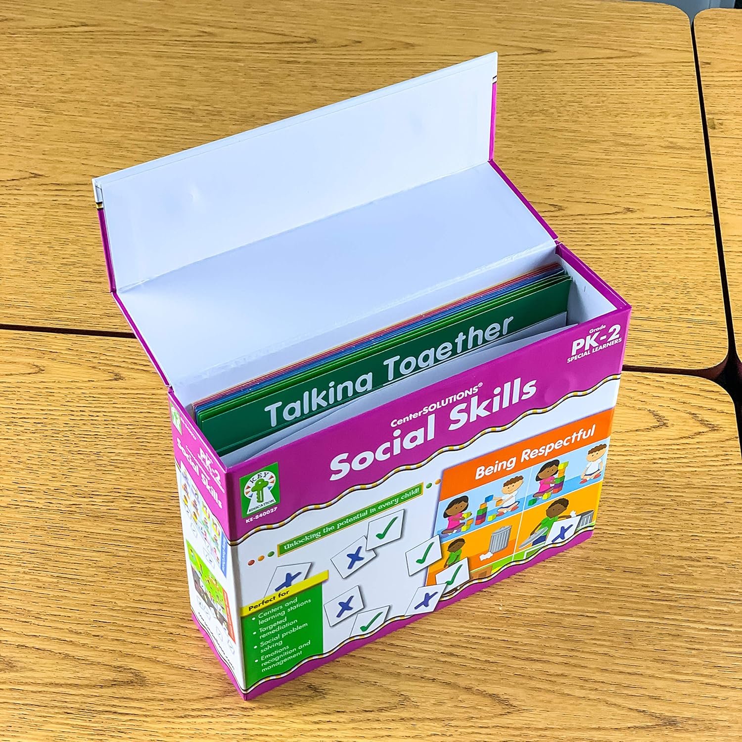 Key Education Social Skills Activities for Kids, 15 File Folder Games With Social Emotional Learning Activities, Emotional Regulation Tools for kids Preschool to Grade 2 - Image 4