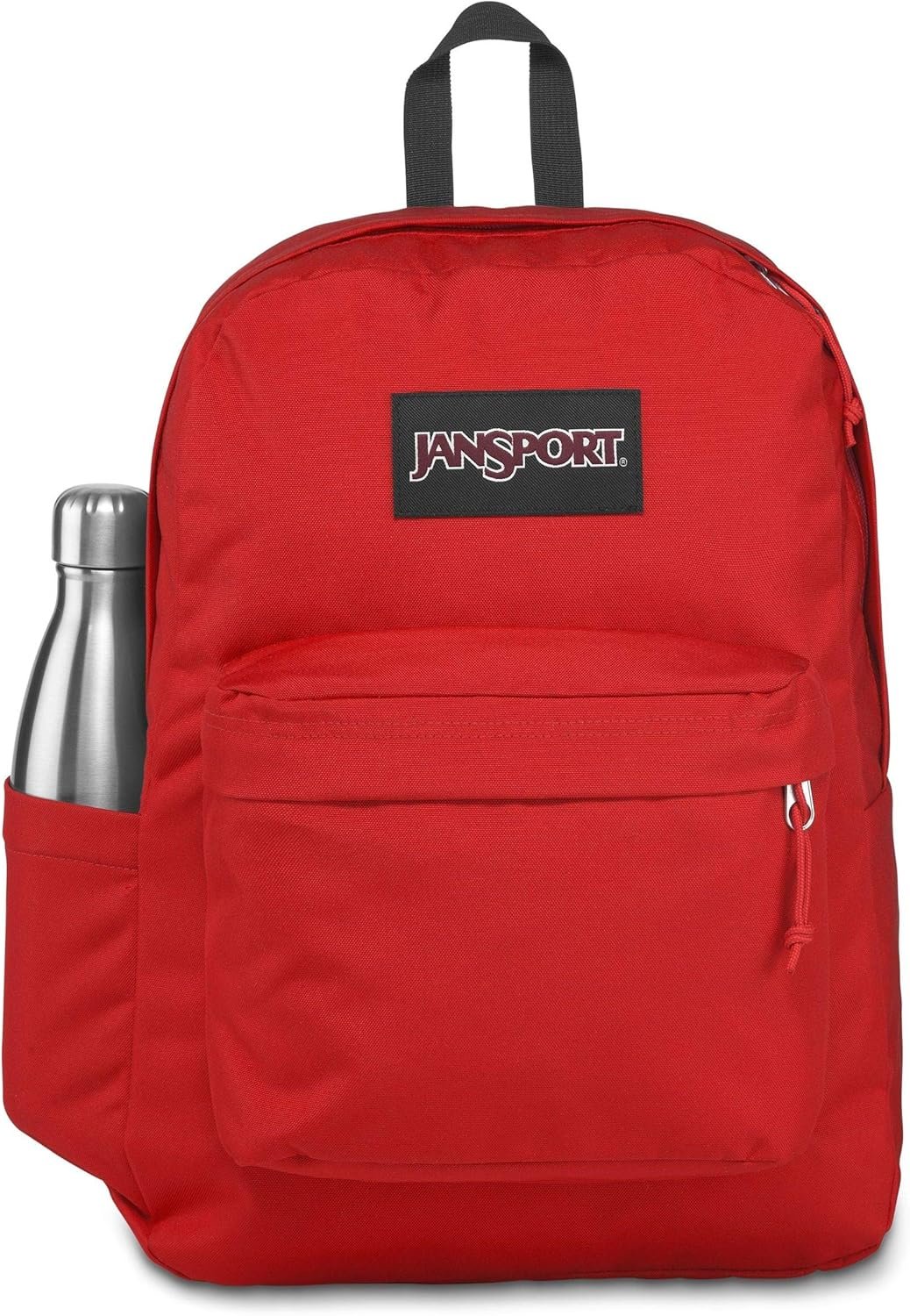 JanSport SuperBreak Plus Backpack with Padded 15-inch Laptop Sleeve and Integrated Bottle Pocket - Spacious and Durable Daypack for Work and Travel - Red Tape - Image 2