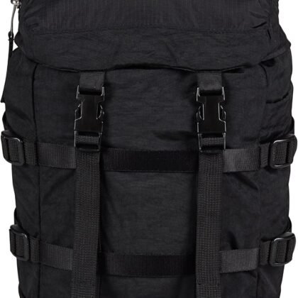 JanSport Mini Skip Pack – Compact Backpack with Main Compartment, Side Water Bottle Pocket, and Zippered Accessory Pocket, Black