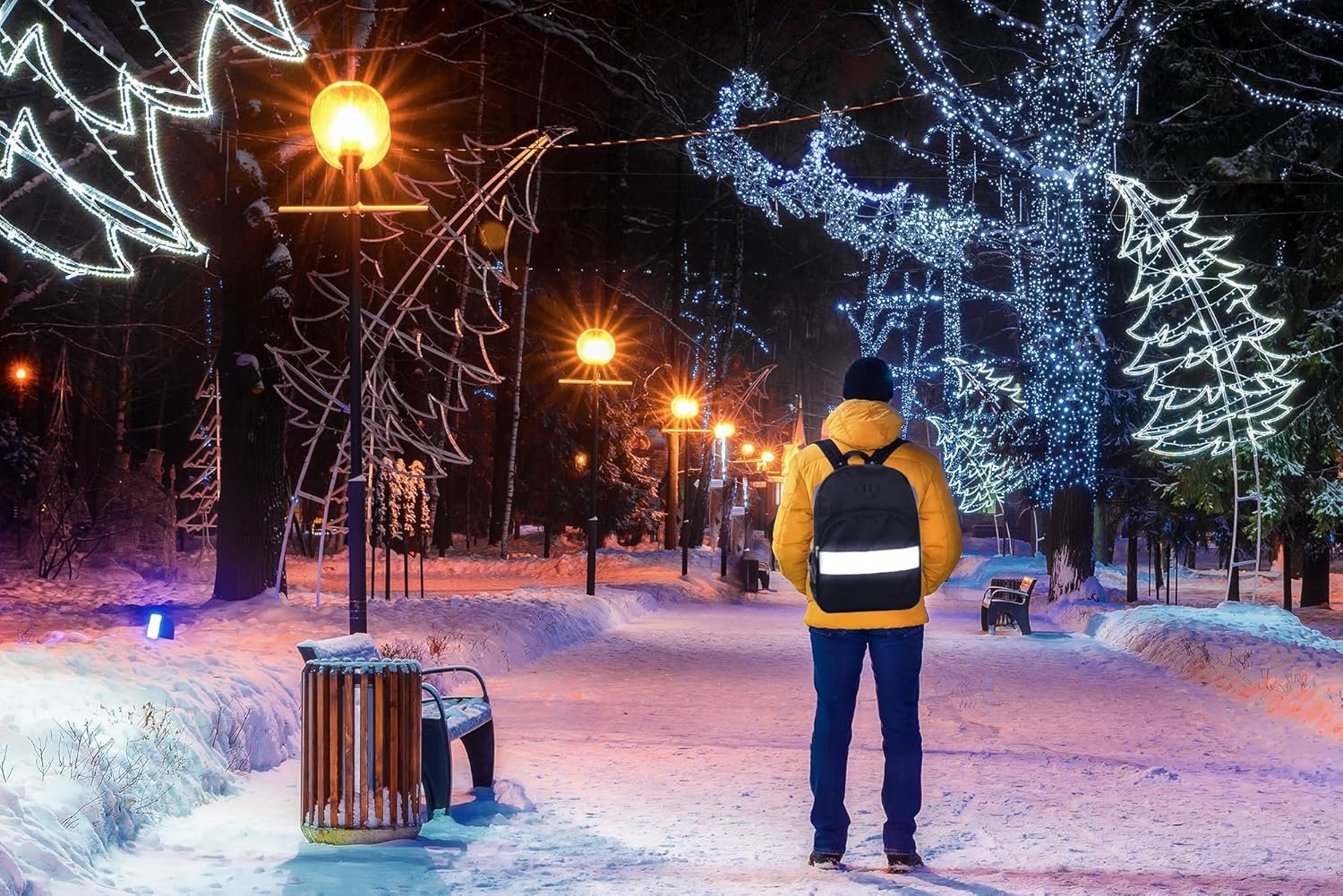 Trail maker Kids Reflective Backpack for School, Colorful Backpack with Reflector Strips, Side Pocket, Padded Straps - Image 6