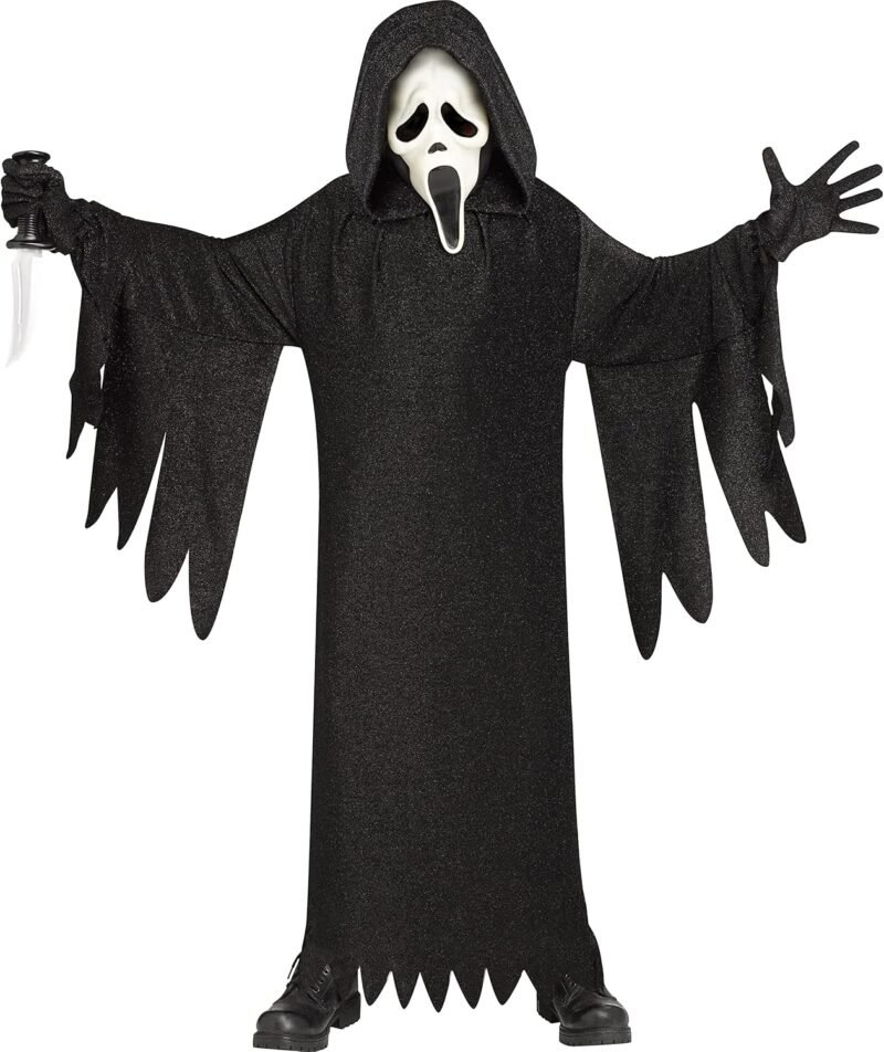 Fun World Officially Licensed 25th Anniversary Ghost Face Youth Costume, Medium