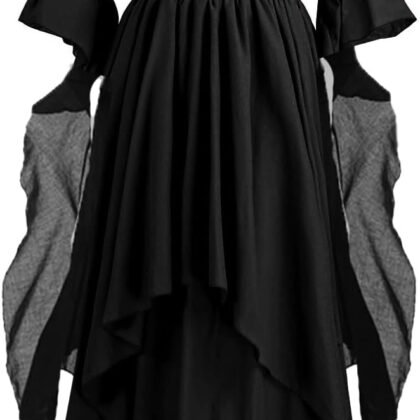 GOLDSTITCH Women's Victorian Dress Renaissance Medieval Costume Gothic Witch Dress for Women