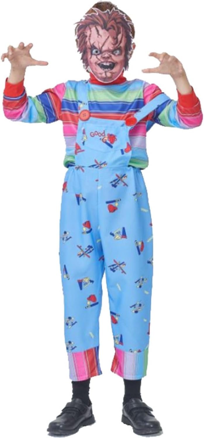 Chucky Costume for Kids Halloween Child's Ghost Costume Toddler Cospaly Outfit - Image 6