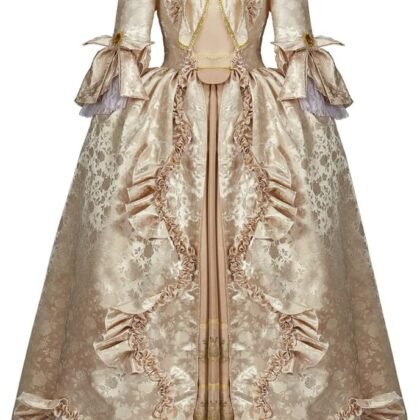 18th Century Victorian Rococo Baroque French Royal Court Queen Marie Antoinette Costume Georgian Dress Ball Gown
