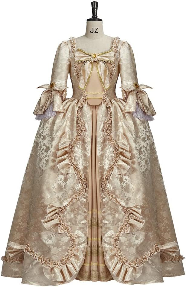 18th Century Victorian Rococo Baroque French Royal Court Queen Marie Antoinette Costume Georgian Dress Ball Gown - Image 2