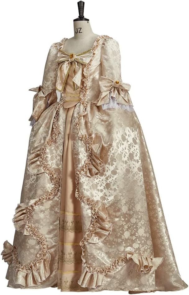 18th Century Victorian Rococo Baroque French Royal Court Queen Marie Antoinette Costume Georgian Dress Ball Gown - Image 3