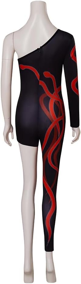 Willyacos Tay Tay Costume Red Snake One Leg Costume Bodysuit Singer Stage Jumpsuit Reputation Outfit for Women Adult - Image 5