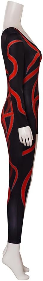 Willyacos Tay Tay Costume Red Snake One Leg Costume Bodysuit Singer Stage Jumpsuit Reputation Outfit for Women Adult - Image 4