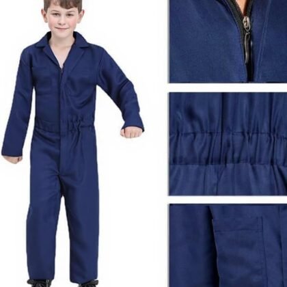 Killer Costume for Kids with Mask and Knife Halloween Cosplay Jumpsuit Coveralls Props Suit