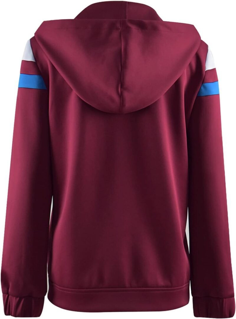 Womens Wanda Maximoff Jacket Hoodie Cosplay Costume Zip Coat Hooded Scarlet Witch Halloween Tops Jacket - Image 4