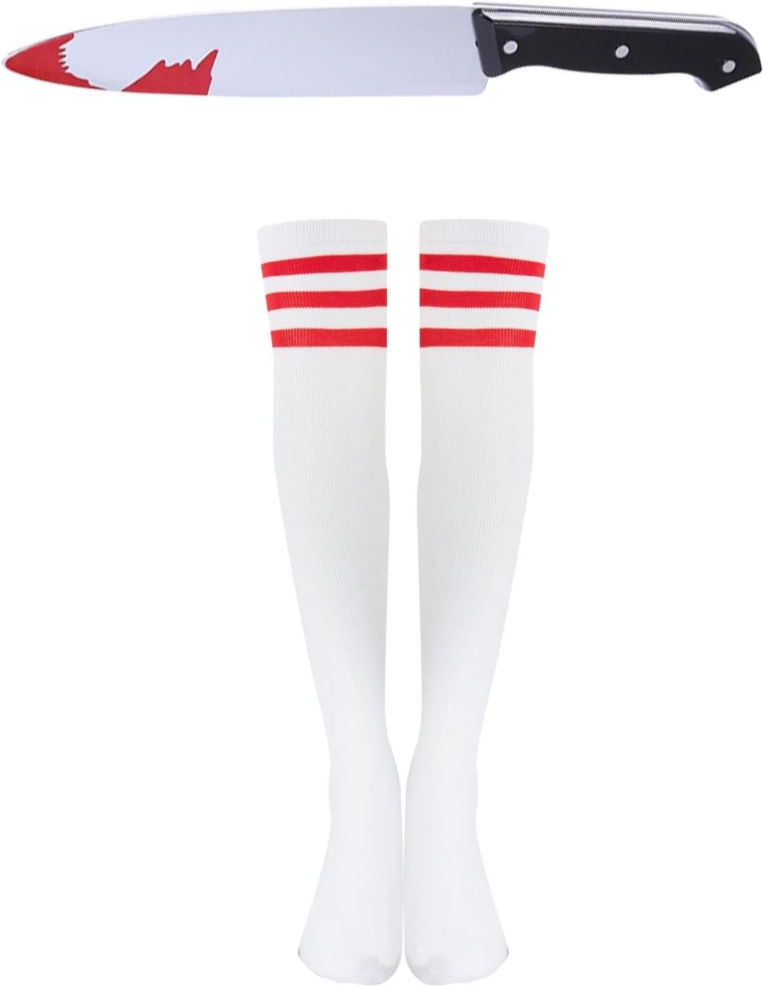 PROMOTED TO BIG SISTER 4 Pcs Women Halloween Nightmare Killer Doll Costume Scary Guy Cosplay Movie Character Outfit - Image 5